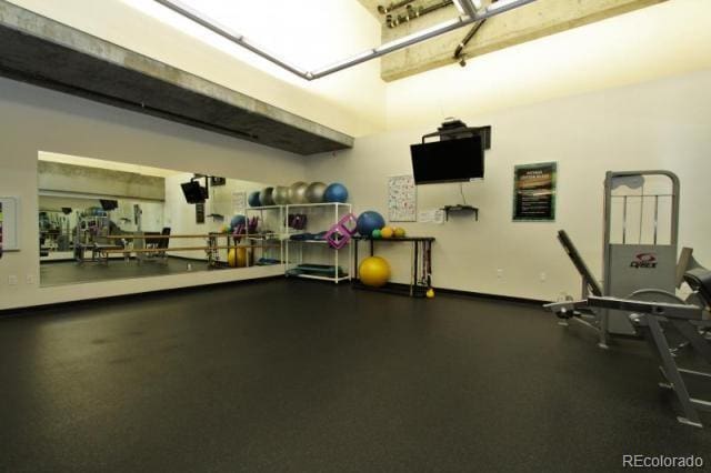 view of exercise room