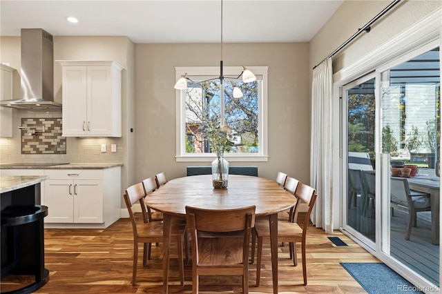 4193 W 99th Ct, Westminster, CO 80031 - dining space featuring light wood-style flooring and recessed lighting