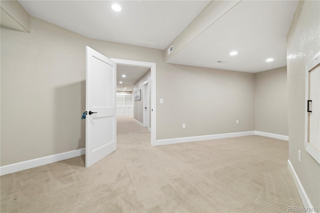 4193 W 99th Ct, Westminster, CO 80031 - below grade area featuring light colored carpet, recessed lighting, and baseboards