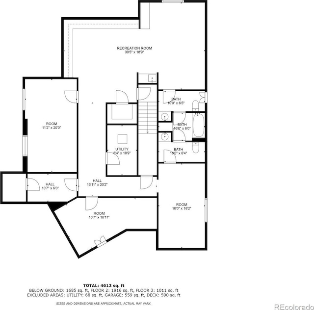 4193 W 99th Ct, Westminster, CO 80031 - home floor plan