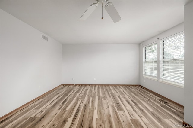 5316 S Jellison St, Littleton, CO 80123 - unfurnished room with light wood finished floors, baseboards, and a ceiling fan