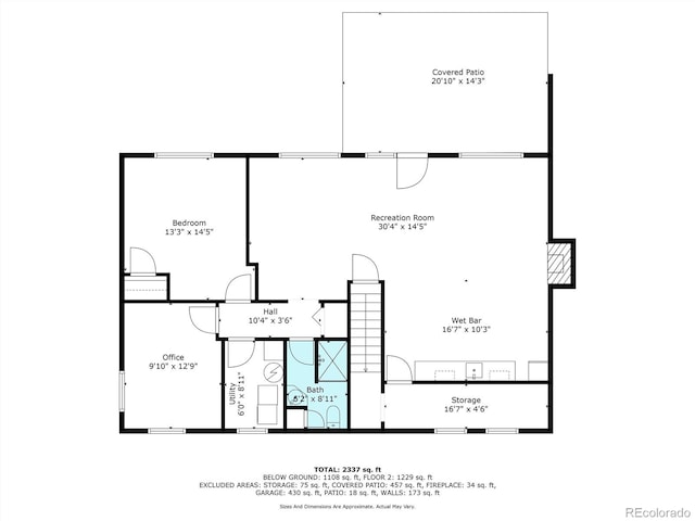 4545 S Lipan Ct, Englewood, CO 80110 - home floor plan