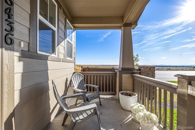 view of balcony