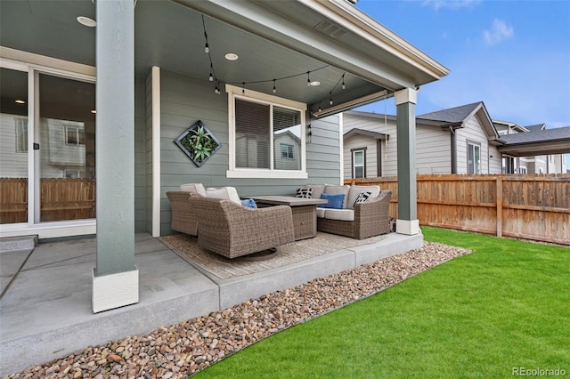 18077 E 99th Ave, Commerce City, CO 80022 - view of patio / terrace with an outdoor hangout area