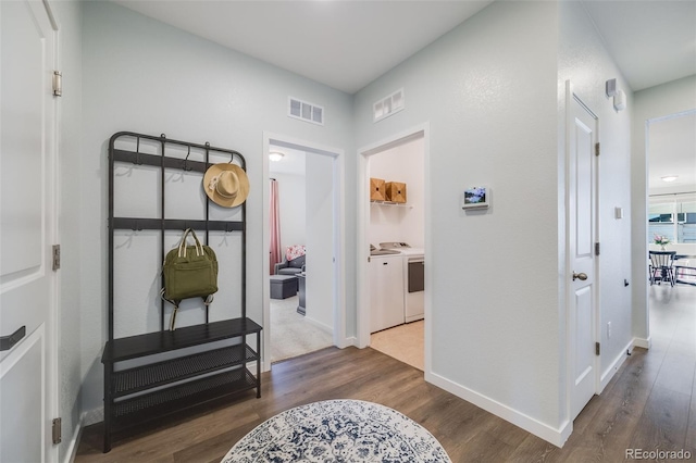 8517 Eckley St, Littleton, CO 80125 - hallway with wood finished floors and baseboards