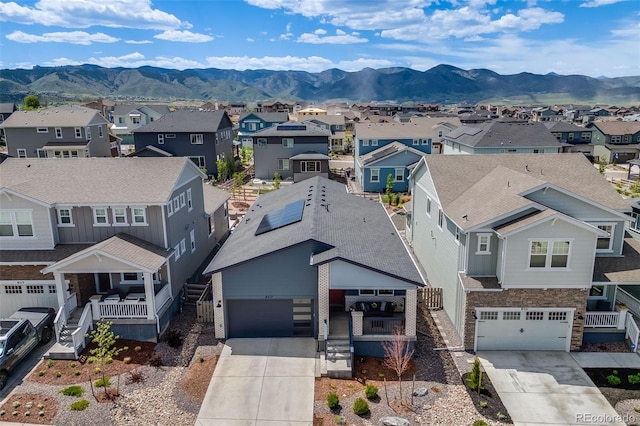 8517 Eckley St, Littleton, CO 80125 - aerial view of residential area featuring mountains