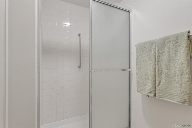 bathroom with walk in shower