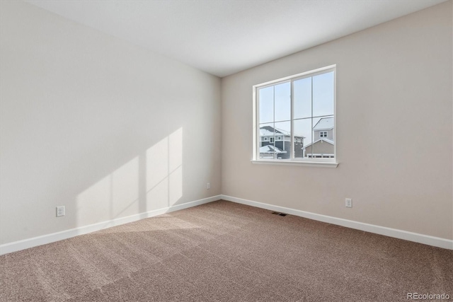 view of carpeted empty room