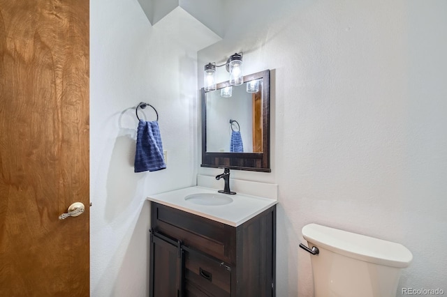 6545 Grey Eagle Ln, Colorado Springs, CO 80919 - half bathroom featuring toilet and vanity