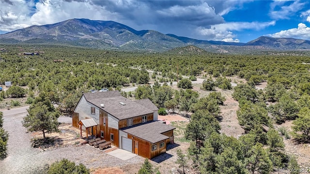6375 Terrace Ln, Salida, CO 81201 - view from above of property with a mountain backdrop