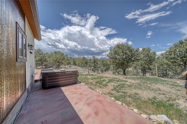 6375 Terrace Ln, Salida, CO 81201 - view of patio / terrace featuring a hot tub