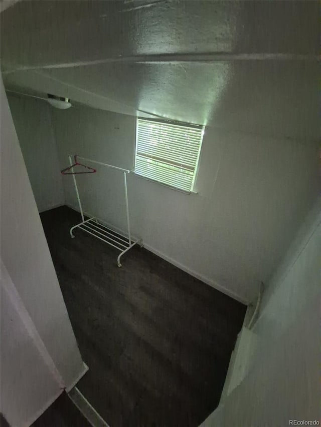 1272 N Ulster St, Denver, CO 80220 - staircase featuring wood finished floors