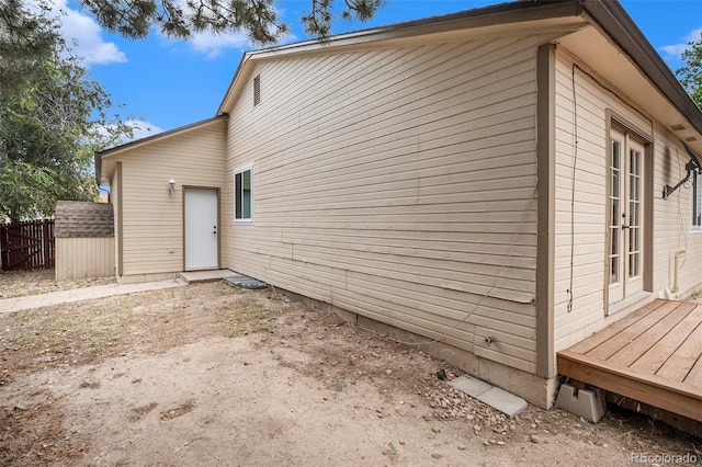 8401 Sandreed Cir, Parker, CO 80134 - view of side of home featuring a deck