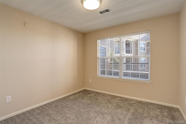 view of carpeted empty room