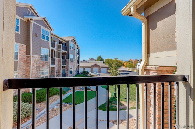 view of balcony