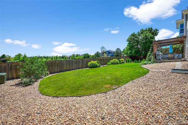 16863 Trail View Cir, Parker, CO 80134 - fenced backyard featuring a patio