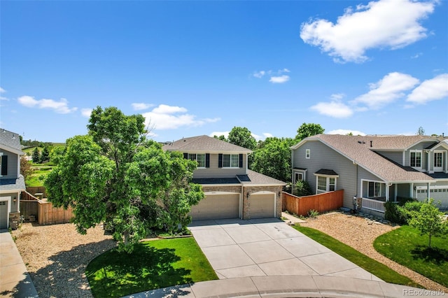 16863 Trail View Cir, Parker, CO 80134 - view of front facade featuring a garage, driveway, and brick siding