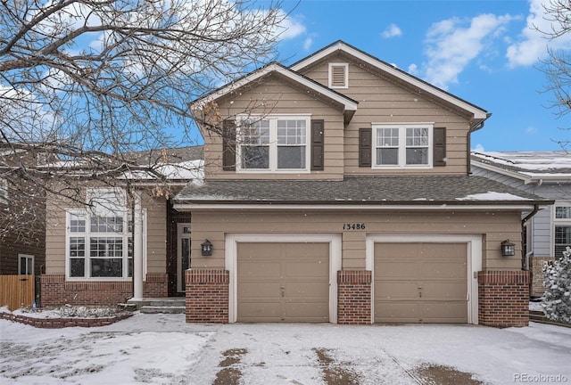 view of front of house featuring a garage