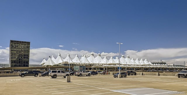 view of uncovered parking lot