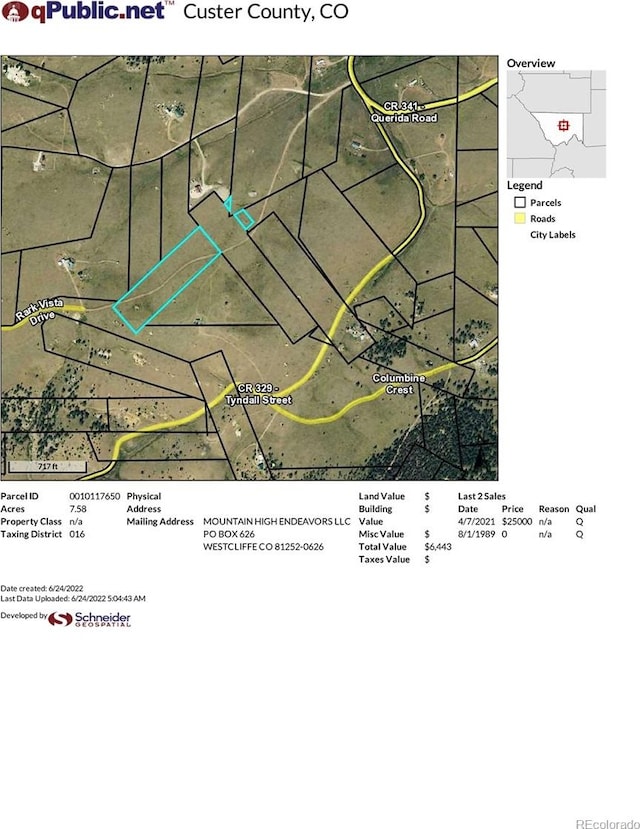 County Road 341, Westcliffe, CO 81252