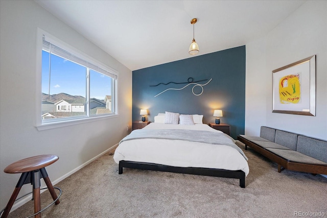 bedroom with carpet flooring