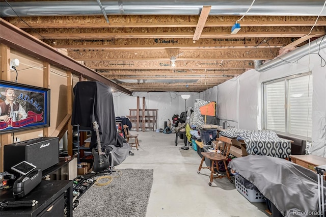 view of basement