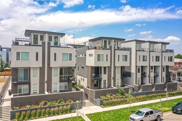 view of property with a residential view