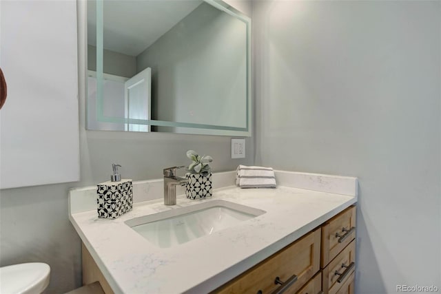 bathroom with vanity