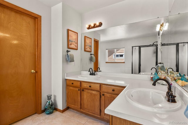 13235 Clermont Cir, Thornton, CO 80241 - full bath featuring tile patterned floors and double vanity