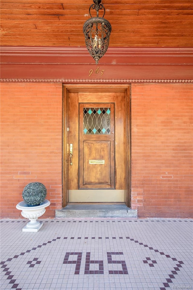 view of entrance to property