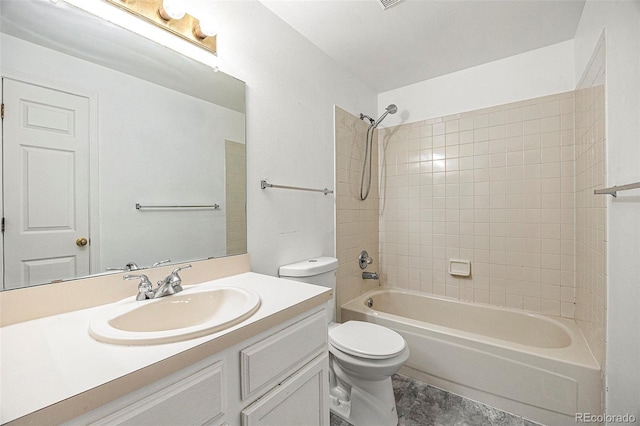 1545 S Ouray Cir Unit B, Aurora, CO 80017 - bathroom featuring vanity and tub / shower combination