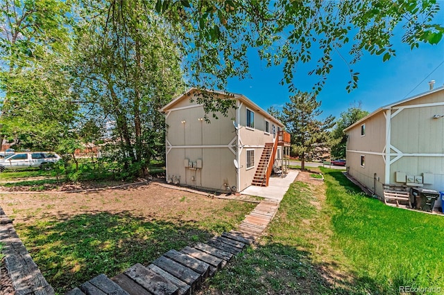 2408 N 7th St Unit A, Colorado Springs, CO 80907 - view of green lawn with stairway