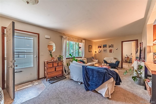 2408 N 7th St Unit A, Colorado Springs, CO 80907 - living area with light carpet