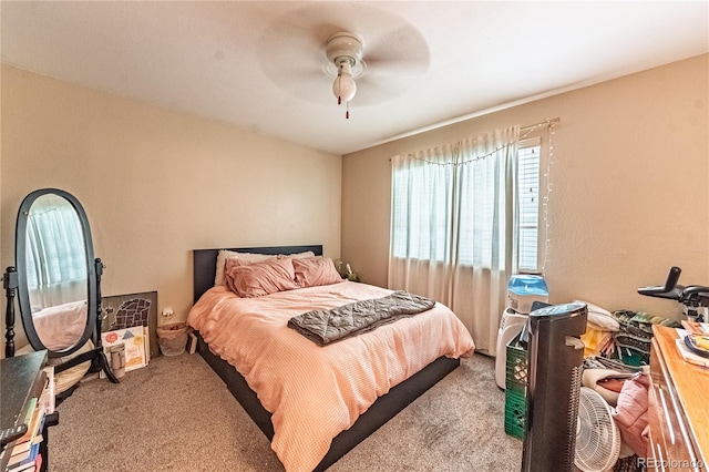 2408 N 7th St Unit A, Colorado Springs, CO 80907 - carpeted bedroom featuring a ceiling fan