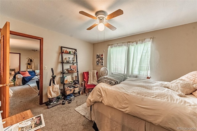 2408 N 7th St Unit A, Colorado Springs, CO 80907 - bedroom featuring carpet floors and ceiling fan