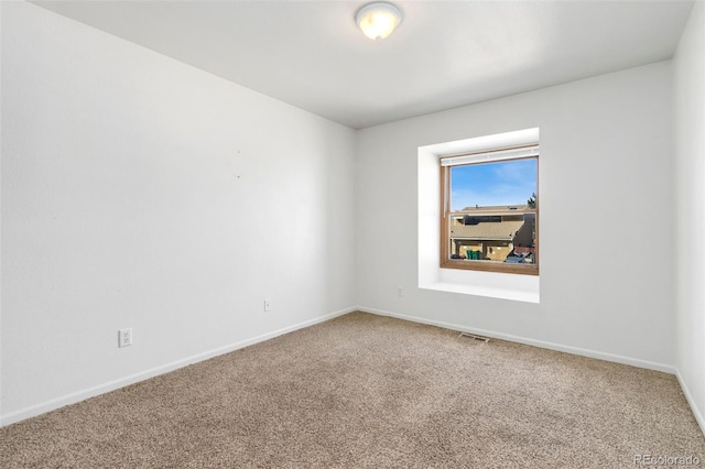 view of carpeted empty room