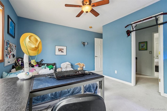 5564 S Jasper Way, Centennial, CO 80015 - carpeted bedroom featuring baseboards and ceiling fan