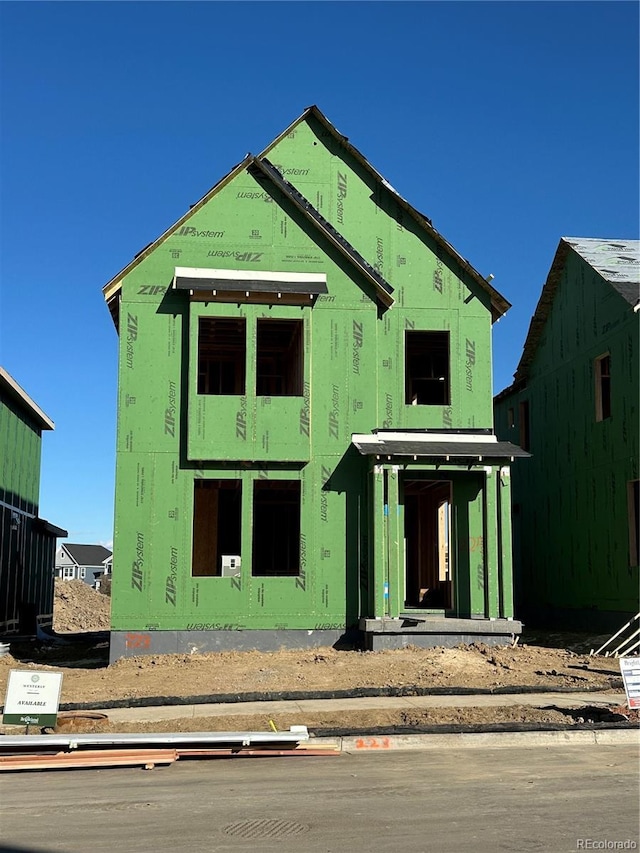 view of front of home