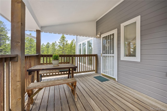 266 Gap Rd, Black Hawk, CO 80422 - view of wooden terrace
