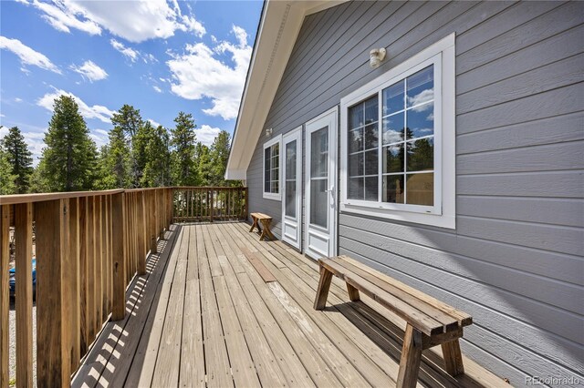 266 Gap Rd, Black Hawk, CO 80422 - view of wooden terrace
