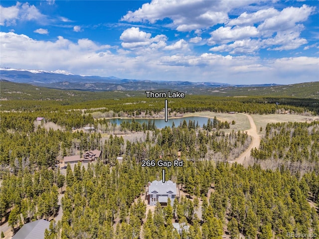 266 Gap Rd, Black Hawk, CO 80422 - bird's eye view of a forest and a water and mountain view