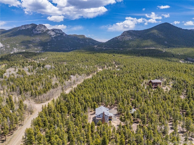 266 Gap Rd, Black Hawk, CO 80422 - view of mountain backdrop featuring a heavily wooded area