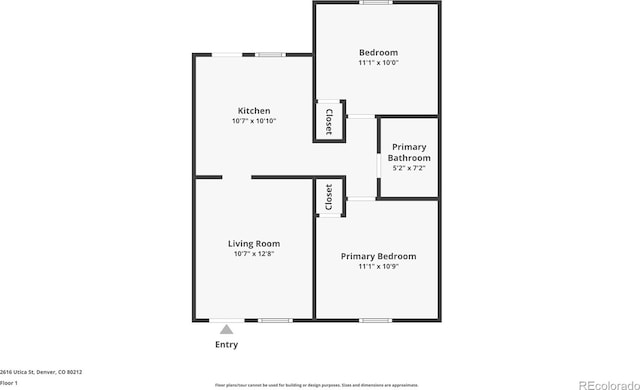 2616 Utica St, Denver, CO 80212 - property floor plan