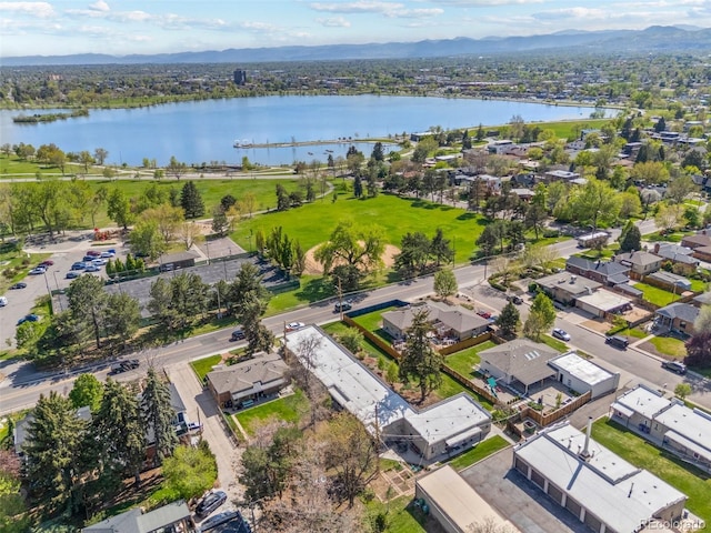 2616 Utica St, Denver, CO 80212 - aerial view of residential area with a water and mountain view