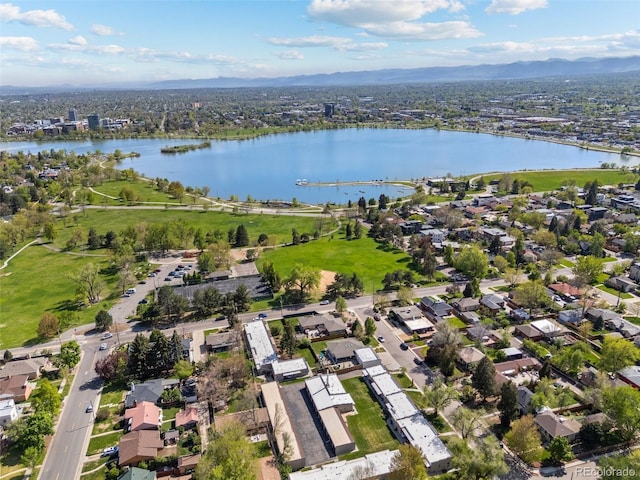 2616 Utica St, Denver, CO 80212 - aerial view of property and surrounding area with a water and mountain view and nearby suburban area