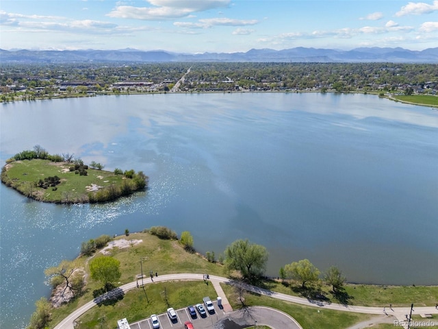 2616 Utica St, Denver, CO 80212 - aerial view of a water and mountain view