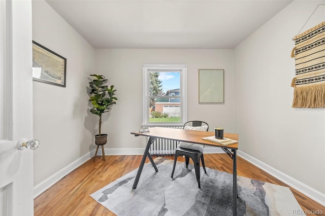 2616 Utica St, Denver, CO 80212 - office area featuring light wood-type flooring and baseboards