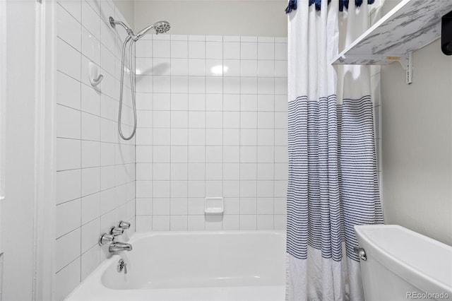 2616 Utica St, Denver, CO 80212 - full bathroom featuring shower / tub combo and toilet
