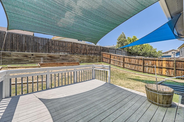 17692 E Brown Cir, Aurora, CO 80013 - deck featuring a fenced backyard