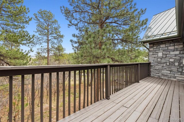 7317 Fremont Pl, Larkspur, CO 80118 - view of wooden deck